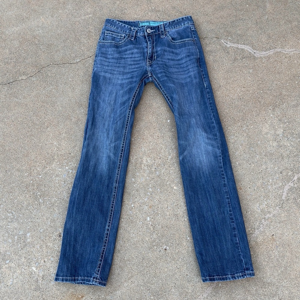 Rock & Roll Cowboy Revolver Straight Slim Leg Jeans‎ Men's Size 30x34 Denim